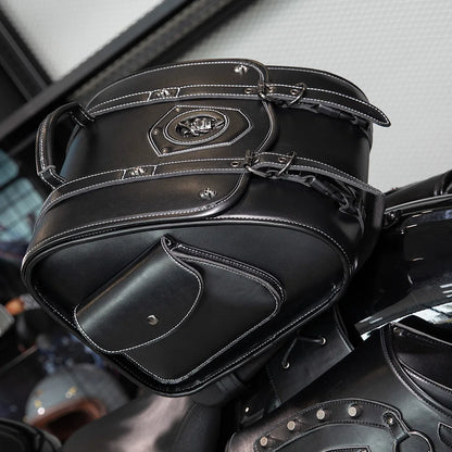 Sacoche de selle moto Cuir  vintage – TheRiderBag™