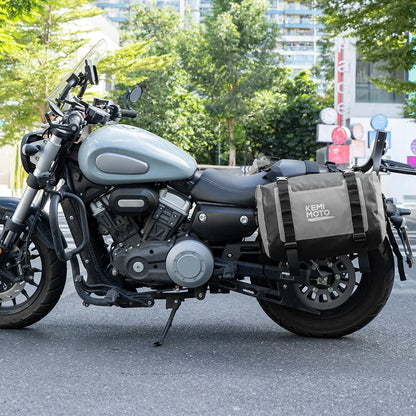 Paire de Sacoches cavalières moto 50L étanches – Universelles Adventure – TheRiderBag™