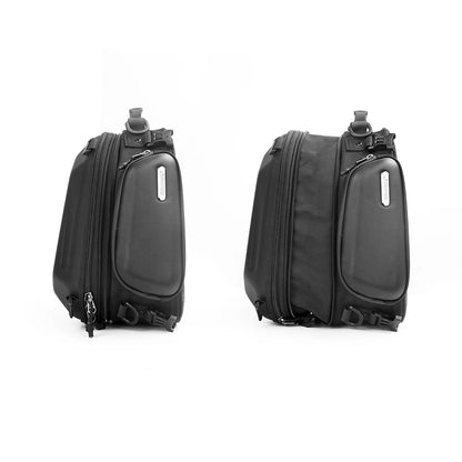 Sacoche de selle moto extensible – 12 à 18 L avec coque EVA – TheRiderBag™