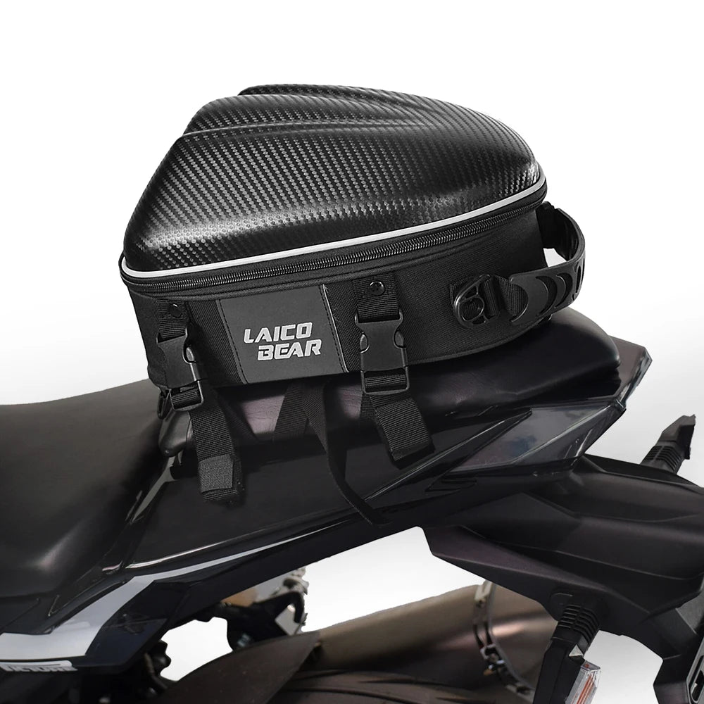 Sacoche de selle moto carbone – Compacte & rigide étanche – TheRiderBag™
