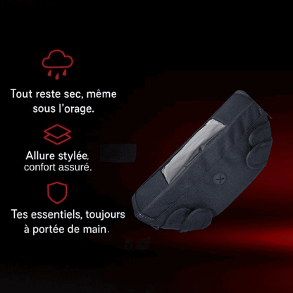 Sacoche guidon moto étanche avec écran tactile smartphone | TheRiderBag™
