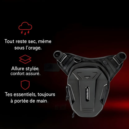 Sacoche de jambe moto Tactique Eva étanche | TheRiderBag™