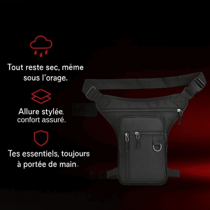 Sacoche de jambe moto multi-poches – TheRiderBag™