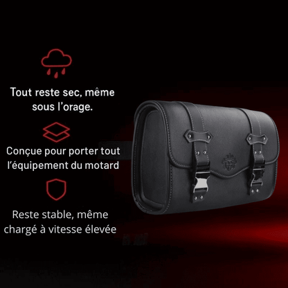Sacoche cavalière latérale rétro – Cuir  rigide et étanche –  TheRiderBag™