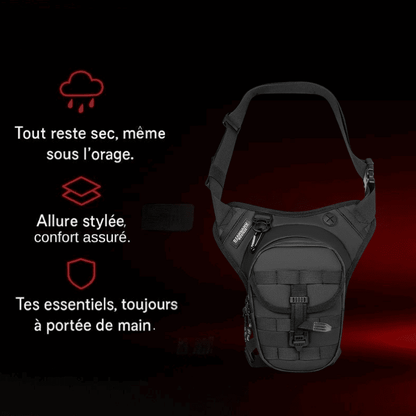 Sacoche de jambe moto tactique légère  | TheRiderBag™