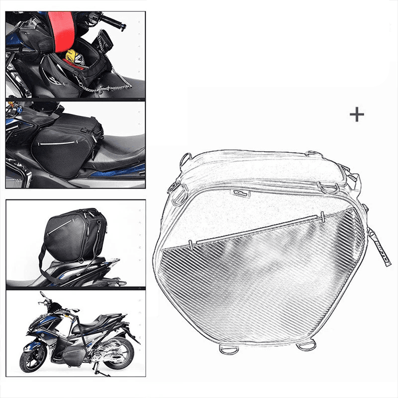 Sacoche tunnel scooter étanche 25L pour Honda ADV, Forza & BMW C400 | TheRiderBag™