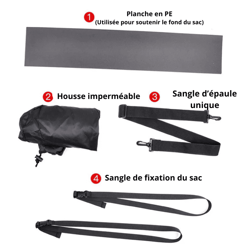 Sacoche tunnel scooter étanche 25L pour Honda ADV, Forza & BMW C400 | TheRiderBag™