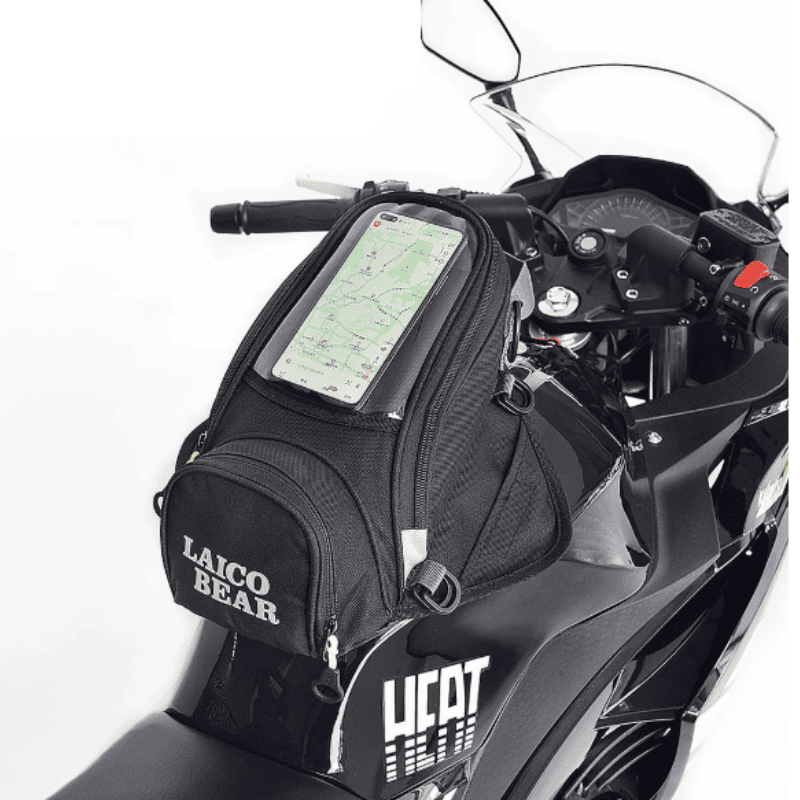 Sacoche réservoir moto magnétique étanche avec coque rigide  | TheRiderBag™