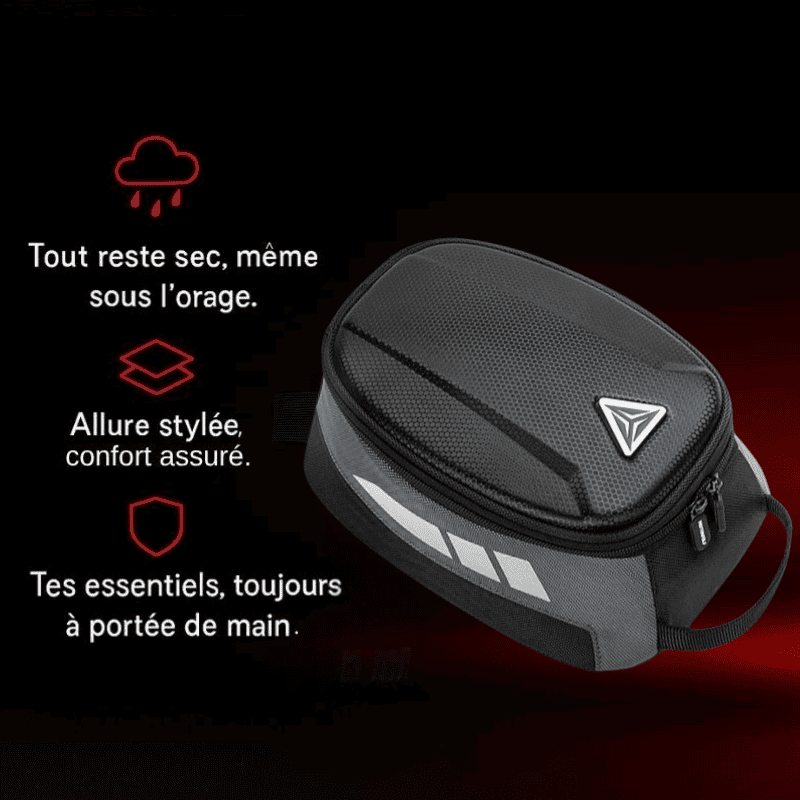 Sacoche réservoir moto magnétique  étanche & réflecteurs | TheRiderBag™